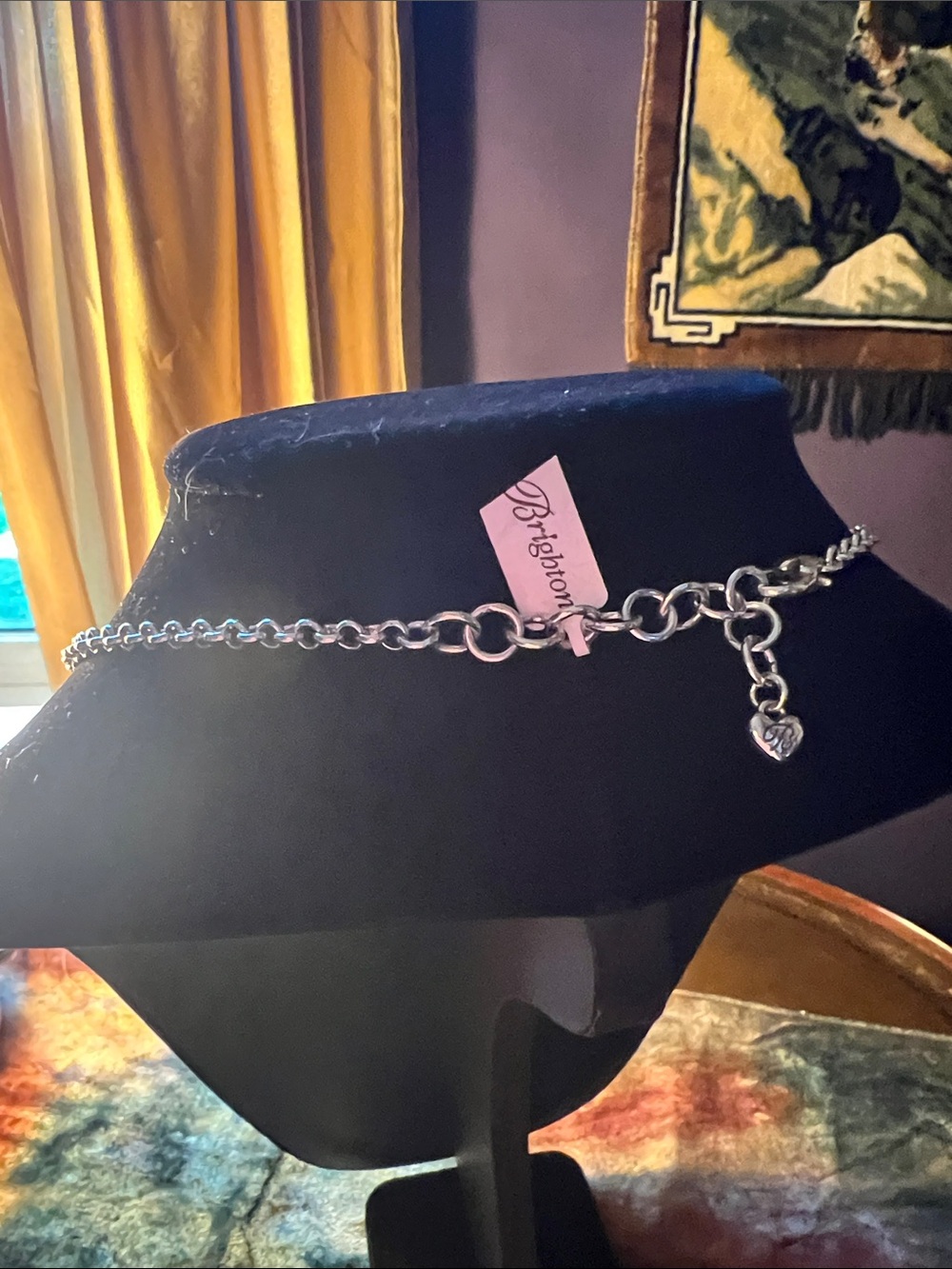 Brighton Silver Anchor Heart Pendant Necklace NWT - Picture 2 of 4